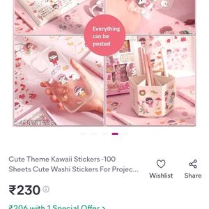 Long Cute Kawaii Stickers