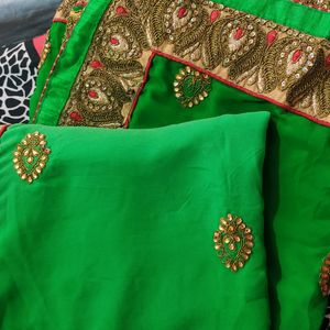 Heavy Border Saree