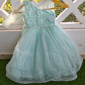 Blue Ball Gown For Girls