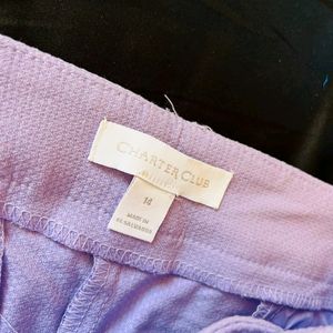 Charter Club Liliac lavender trouser