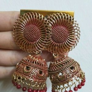 Red Jhumka