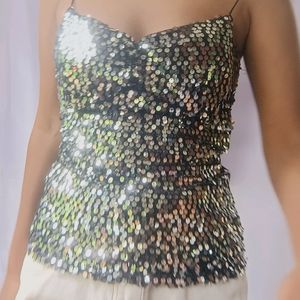 Sequin tank top