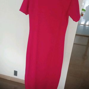 fixed Price Lovely Pink Dress With Slit