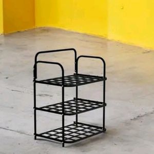 New/Unused Heavy Metal 3 Layer Shoe Rack