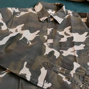 Wrogn Original Camouflage Men Shirt