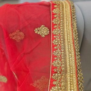 Elegant Bridal Red Dupatta