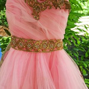 A Very Beautiful Pink Colour Doll Frock..