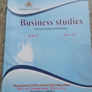 2ND PUC BUSINESS STUDIES KARNATAKA TEXTBOOK