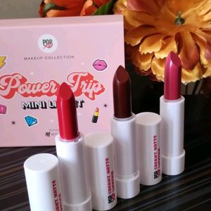 (SET OF 3) POPxo Makeup Mini Lip Kit - Power Trip