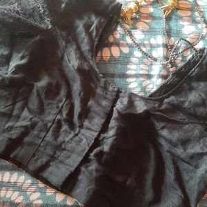 Black Saree With Blouse