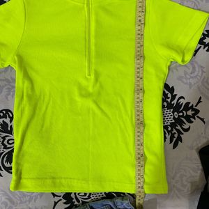 Neon Top Very Demure, And Aesthetic.(college Wear)