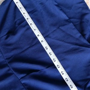 Dark Blue Knee Length Dress