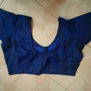 Dark Blue Contrast Blouse