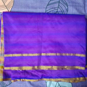 Violet Striped Saree BRAND NEW !