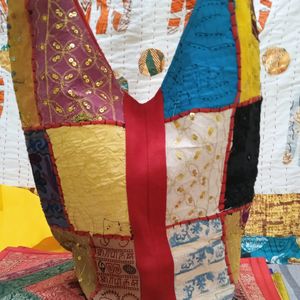 Handmade Patchwork Jhola Bag