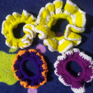 Chrocet Hair Scrunchies