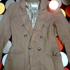 Formal Warm Jacket In Tan Color