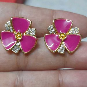 Pink Stone Studs