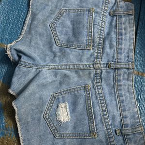 Denim Demezed Shorts