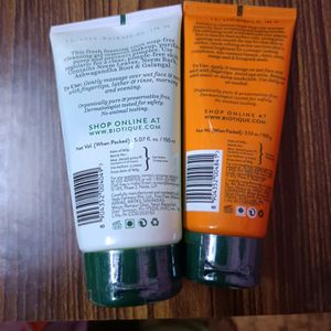 BIOTIQUE FACEWASH & SCRUB