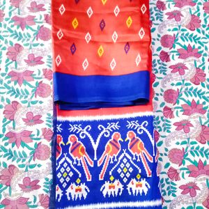 Ikkat Print Saree