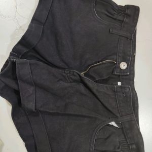 Adjustable Denim Shorts