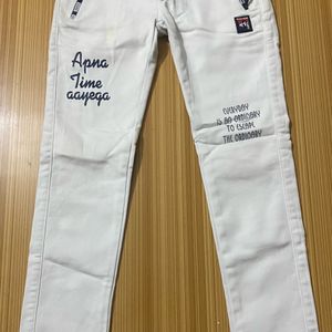 Jeans White For Boys