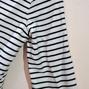 White And Black Striped Top From Fig