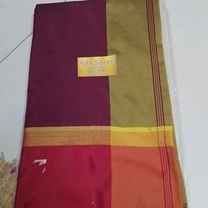 Meroon Soft Silk Saree....