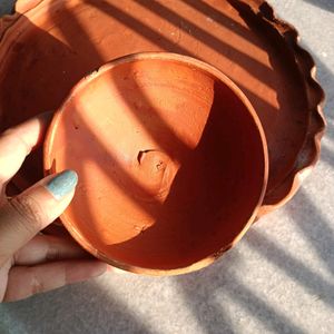 Clay Plate And Bowl Set