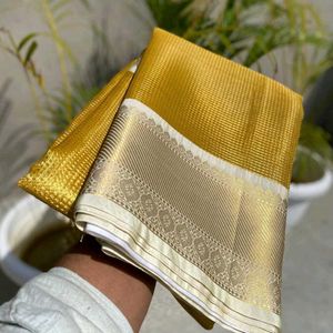 Banarasi Handloom Half Tissue Saree.