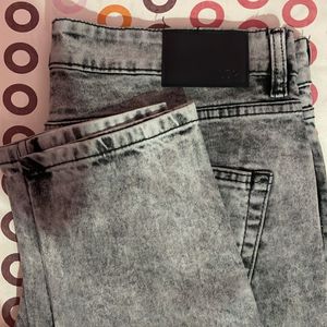 Gray denim jeans