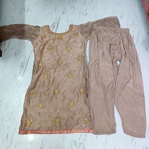 New Condition Suit Set Khakhi Colour