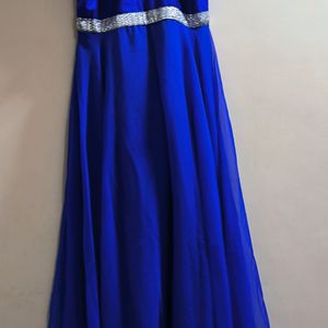 Blue Colour Full Length Gown