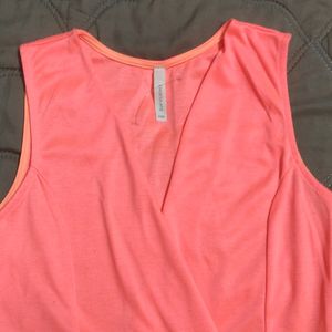 fluorescent Coral Colour Dress