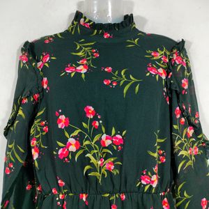 Black Printed Casual Dresses (Women's)