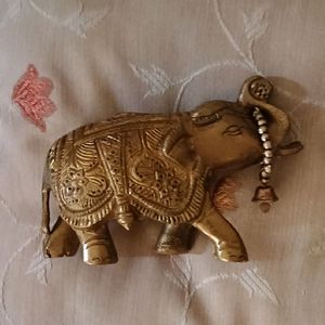Antique Brass African Elephants  ( 1 Piece)