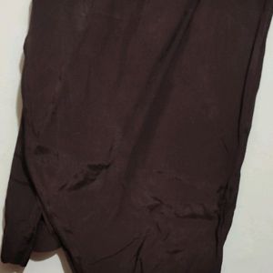 Brown Embroidry Work Suit Salwar With Dupatta