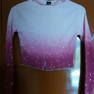 Pink Kawaii Crop Top For WOMENS