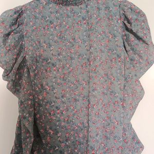 Grey Printed Top 30 For Girls