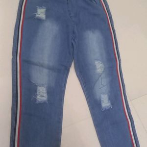 Trendy Denim Joggers For Women