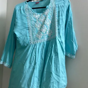 Blue Top Kurti