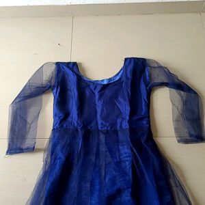 Blue Net Dress