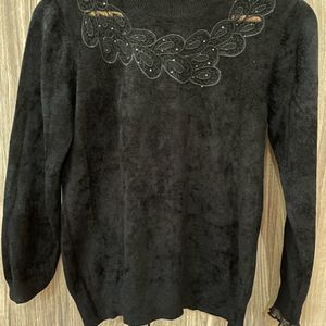 Black High Neck Sweater