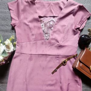 Customized Mauve Bodycon Dress