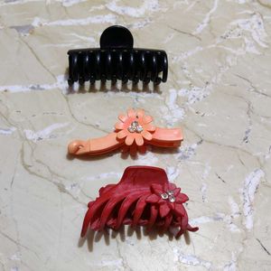 Combo Of 3 Hair Claws