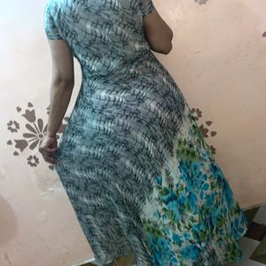 Classy One Piece Printed Long Dress/Gown For Women