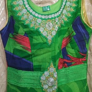 Brand New Long Length Anarkali Kurta With Hand Piece