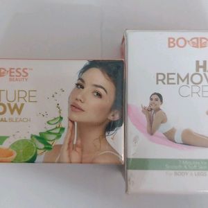 Avon Combo Herbal Hair Removal Cream&Facial Bleach