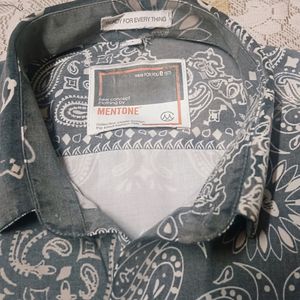 Grey Printed Shirt